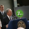 Mayor Michael Bloomberg, Deputy Mayor for Operations Stephen Goldsmith and Transportation Commissioner Janette Sadik-Khan